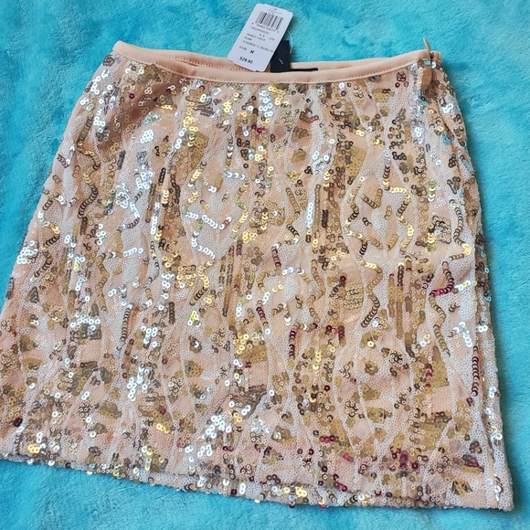 NWT Windsor Pink Blush Sparkle Mini Skirt - Picture 3 of 5